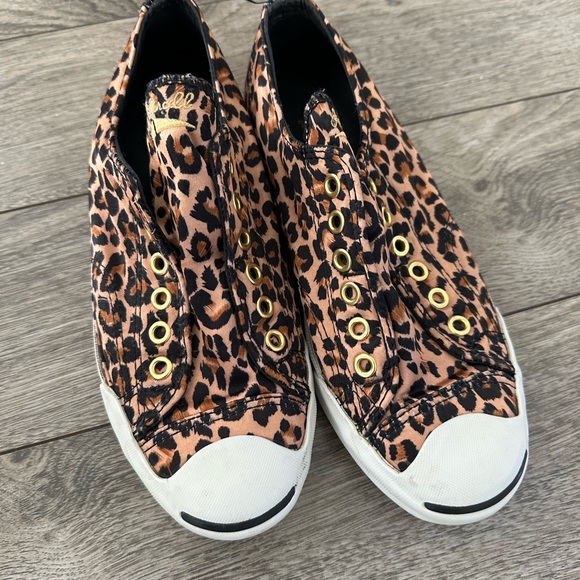 Jack Purcell Converse- Leopard print size 7 - Picture 4 of 6